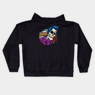 Rockabilly Skeleton Kids Hoodie